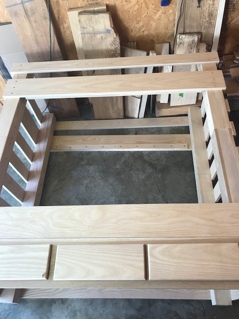 Custom Toddler Bunk Bed with Storage Drawers — Sized for Little Ones | Ladder Included | Built to Order
