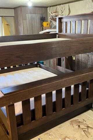 Custom Hardwood Queen Over Queen Bunk Bed — Adult Bunk Bed for Guest Room, Airbnb & Vacation Rental | Built to Order