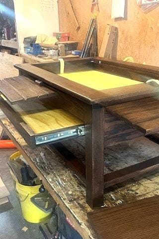 Made to order Custom Tables for Puzzles, storage or display.