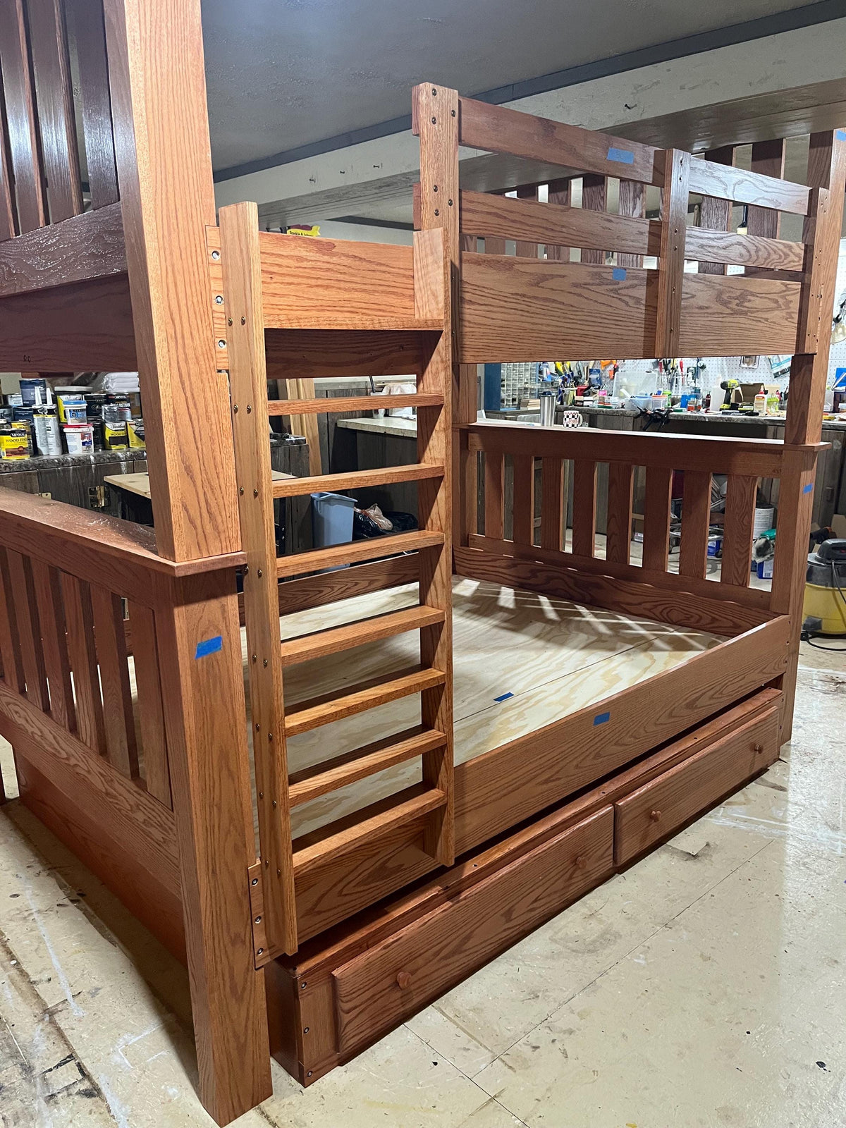 Queen over Queen Bunk Beds